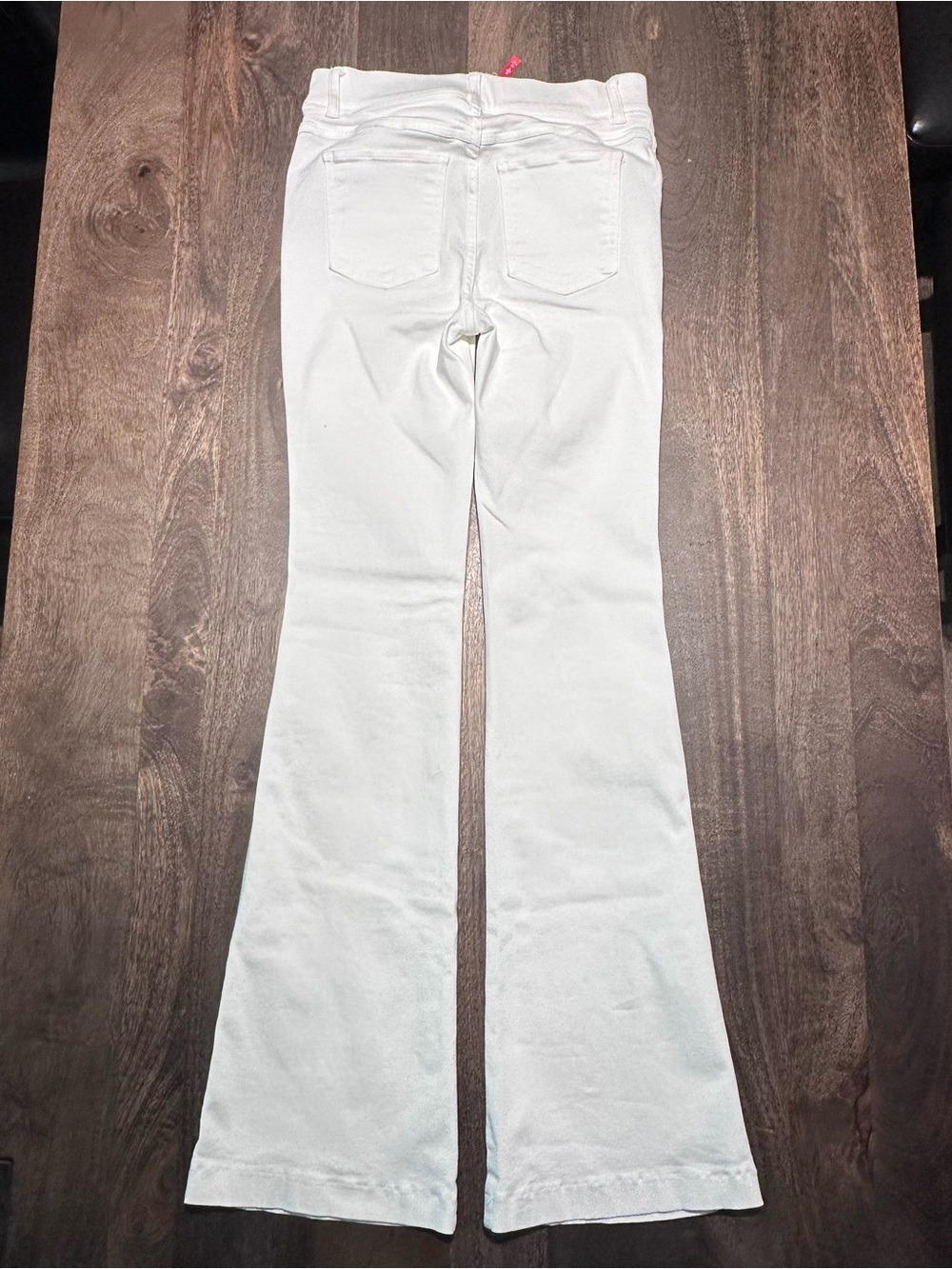 Spanx Jeans Womens Small White Flare High Rise Slim Pull On Stretch 20349R - Picture 2 of 11
